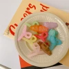 New Korean matte and frosted children's hair claws, a fresh and candy-colored shark claw for the back of a girl's head Item Picture